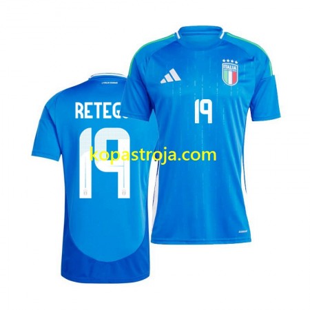 Billiga Fotbollströjor Italien Mateo Retegui 19 Hemma tröja 2024 Kortärmad
